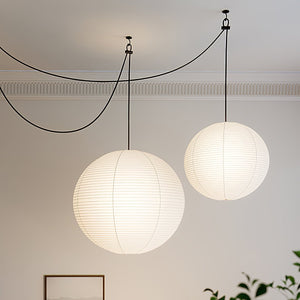 Japanese Paper Swag Pendant Light