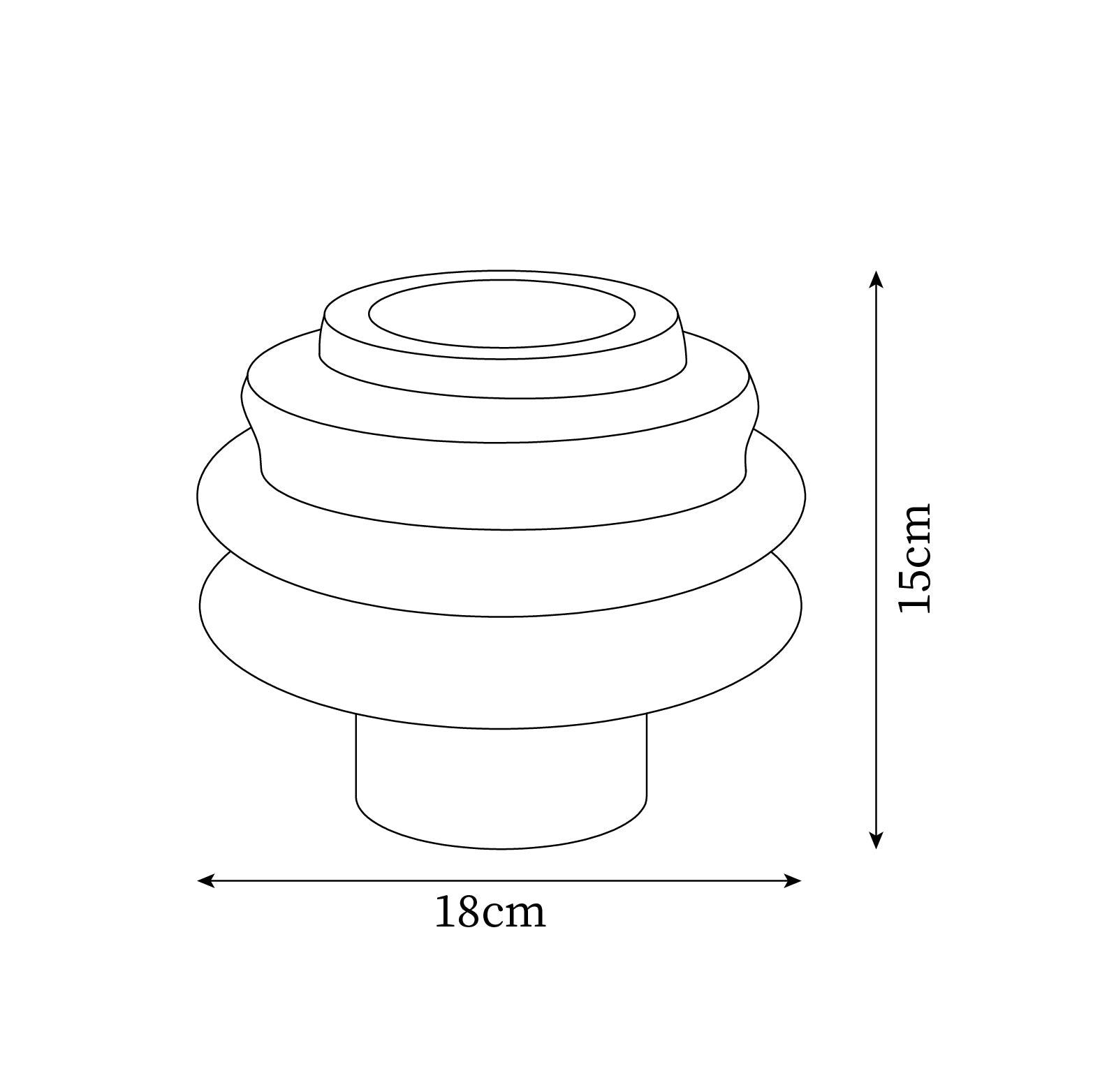 Water Drop Table Lamp 7″- 5.9″ - Docos