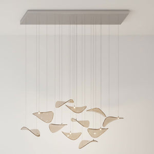 Wave Floating Leaf Chandelier