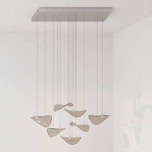 Wave Floating Leaf Chandelier