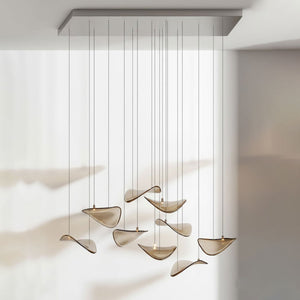 Wave Floating Leaf Chandelier