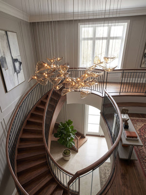 Wave Floating Leaf Chandelier