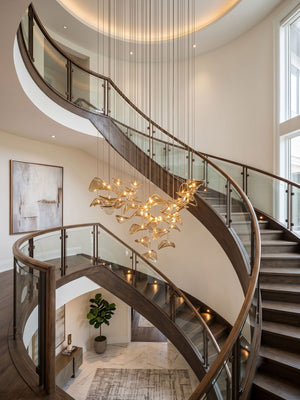 Wave Floating Leaf Chandelier