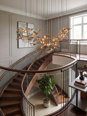 Wave Floating Leaf Chandelier