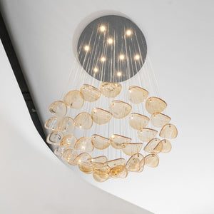 Wave Floating Leaf Chandelier
