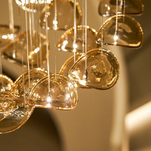 Wave Floating Leaf Chandelier