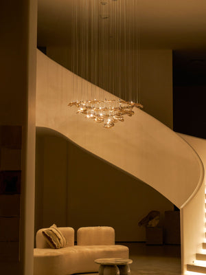 Wave Floating Leaf Chandelier