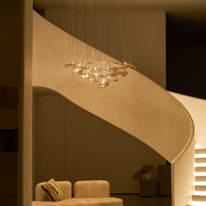 Wave Floating Leaf Chandelier