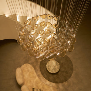 Wave Floating Leaf Chandelier