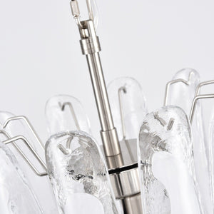 White Cloud Glass Petals Chandelier