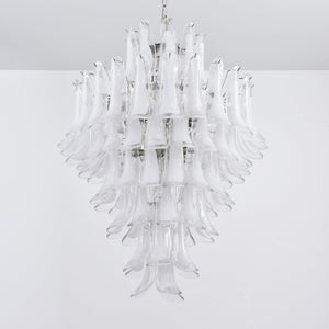 White Cloud Glass Petals Chandelier
