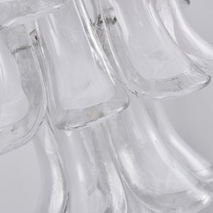 White Cloud Glass Petals Chandelier
