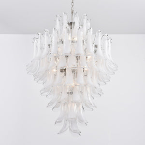 White Cloud Glass Petals Chandelier
