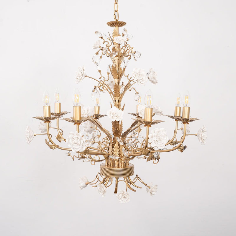 White Rose Crystal Chandelier – detail 20