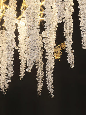 Wisteria Flower Crystal Chandelier