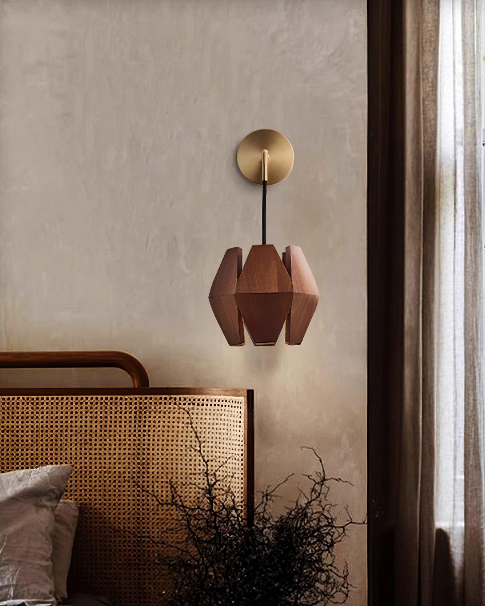 Wood Astris Wall Lamp 6.7″- 6.3″