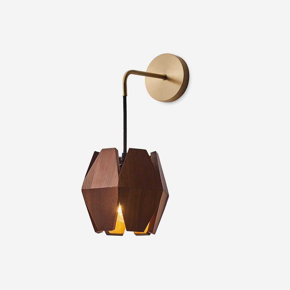 Wood Astris Wall Lamp 6.7″- 6.3″ - Docos