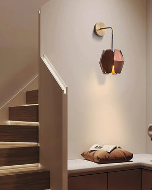 Wood Astris Plug In Wall Lamp