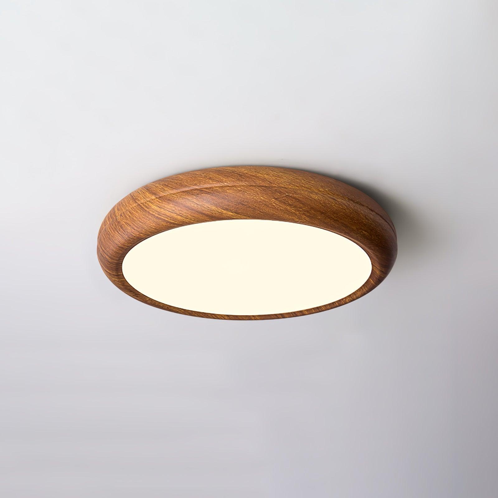 Wood Grain Round Ceiling Lamp - Docos