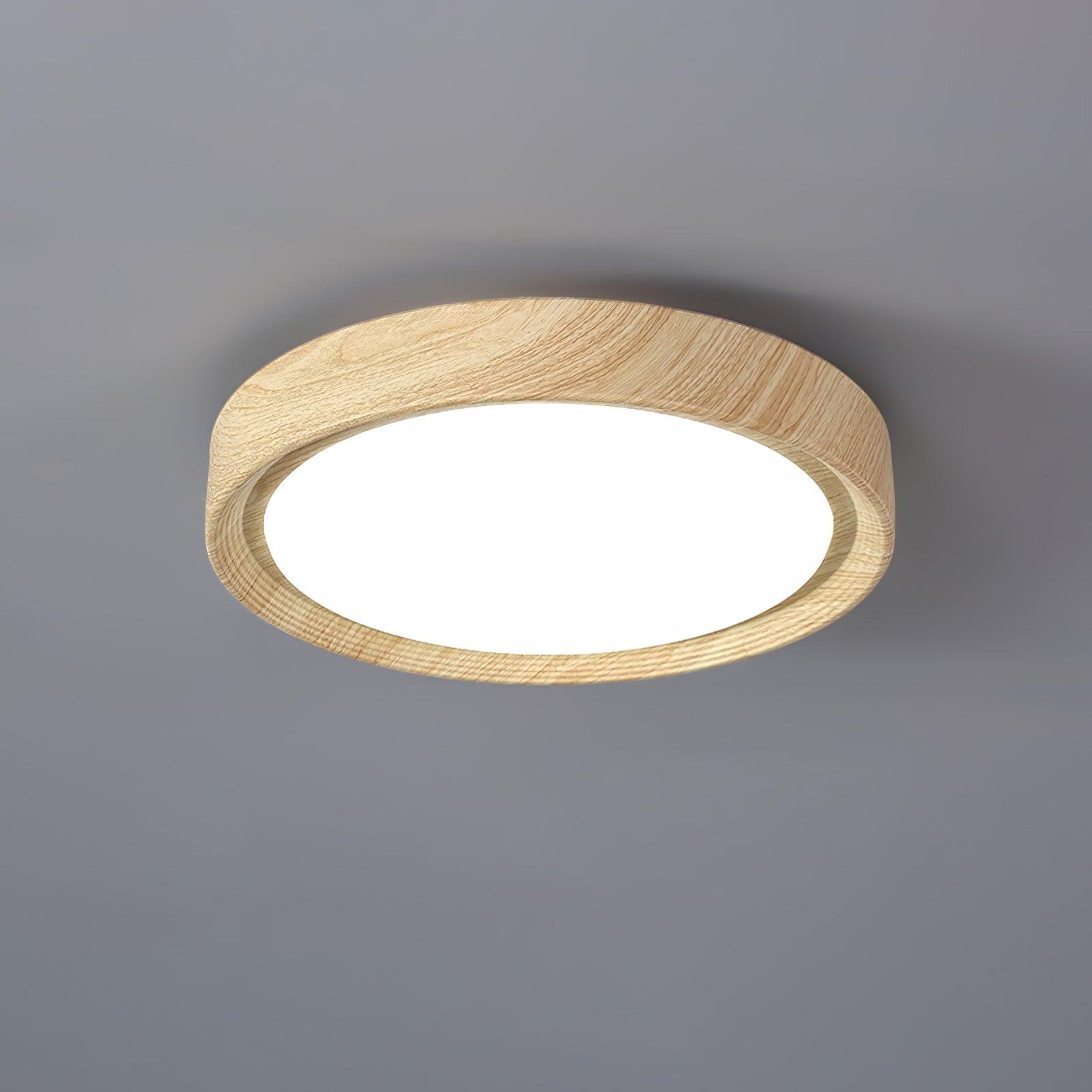 Wood Grain Round Ceiling Lamp - Docos