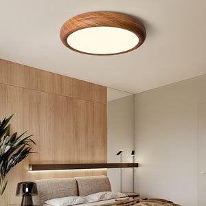 Wood Grain Round Ceiling Lamp - Docos