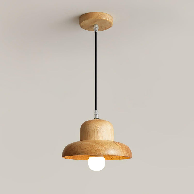 Wood Hat Pendant Lamp – detail 12
