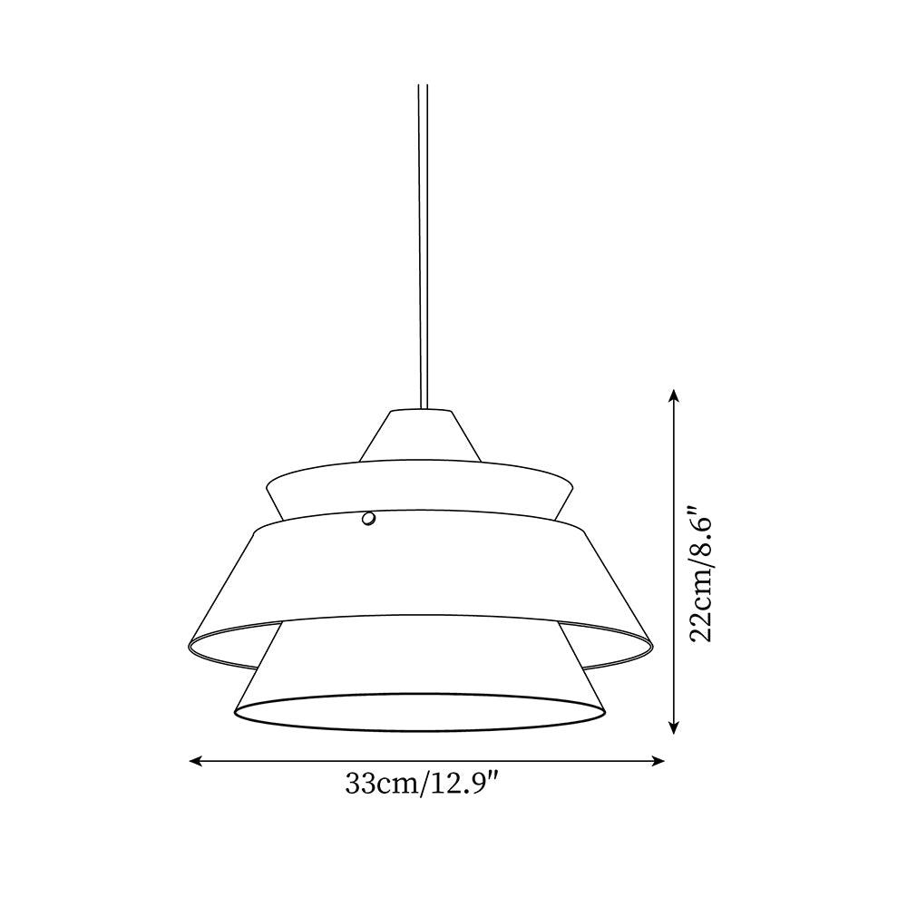 Wood Karwe Pendant Light 12.9″- 8.6″