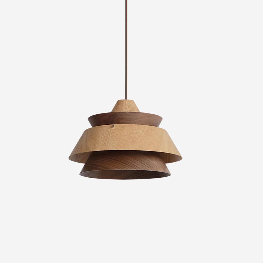 Wood Karwe Pendant Light 12.9″- 8.6″ - Docos