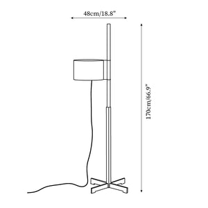 Wood Tmm Floor Lamp 23.6″- 63″