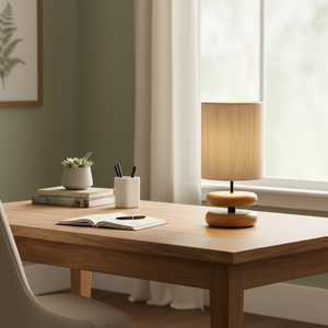 Wooden Modern Bedroom Table Lamp