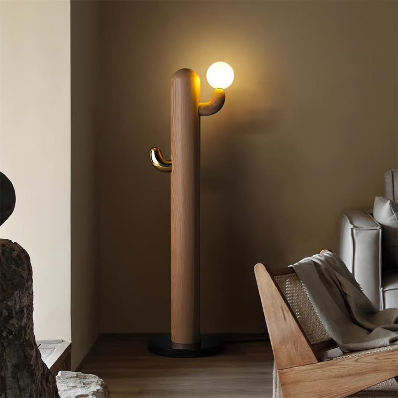 Wooden Cactus Floor Lamp – detail 3