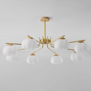 Plastic Cotton Balls Chandelier
