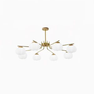 Plastic Cotton Balls Chandelier