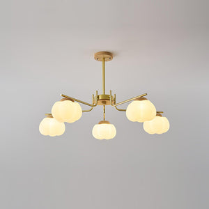 Plastic Cotton Balls Chandelier