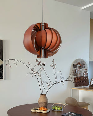 Wooden Lantern Pendant Lamp