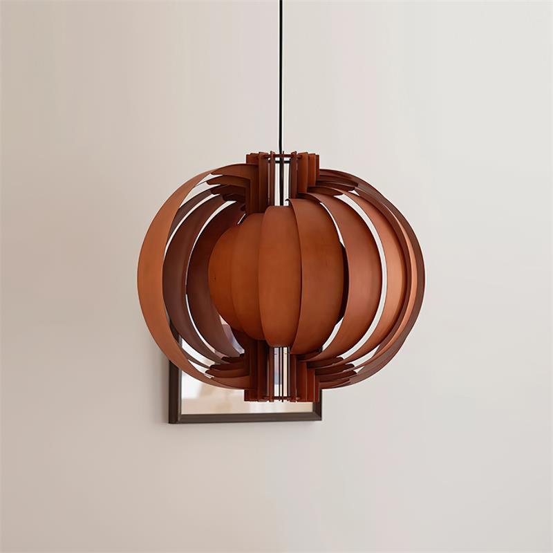 Wooden Lantern Pendant Lamp – detail 8