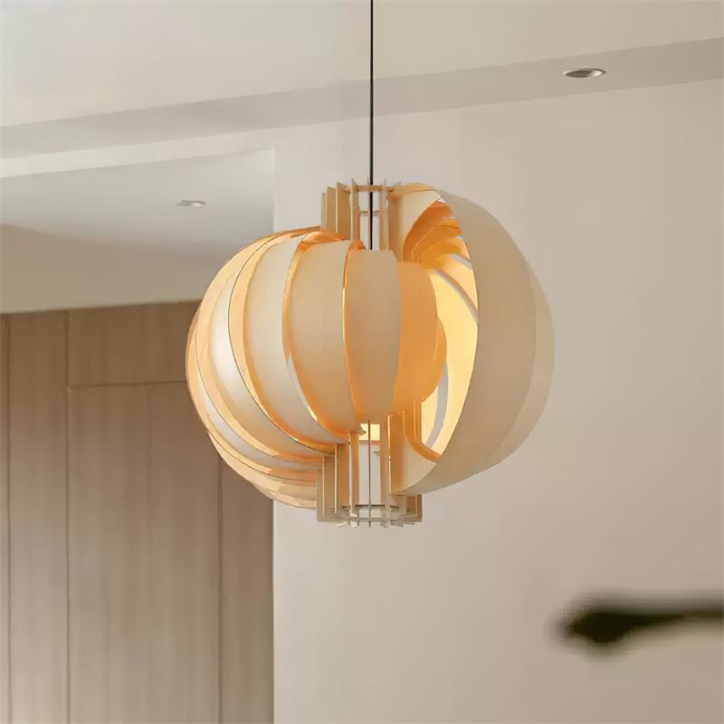 Wooden Lantern Pendant Lamp – detail 9