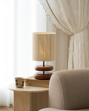 Wooden Modern Bedroom Table Lamp