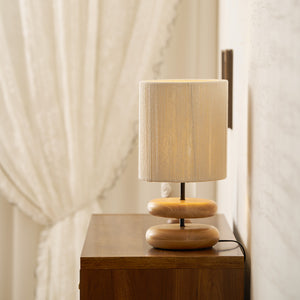 Wooden Modern Bedroom Table Lamp