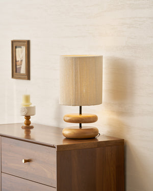 Wooden Modern Bedroom Table Lamp