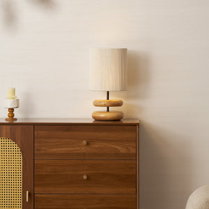 Wooden Modern Bedroom Table Lamp