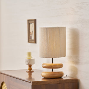 Wooden Modern Bedroom Table Lamp