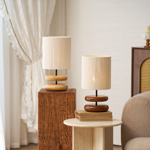Wooden Modern Bedroom Table Lamp