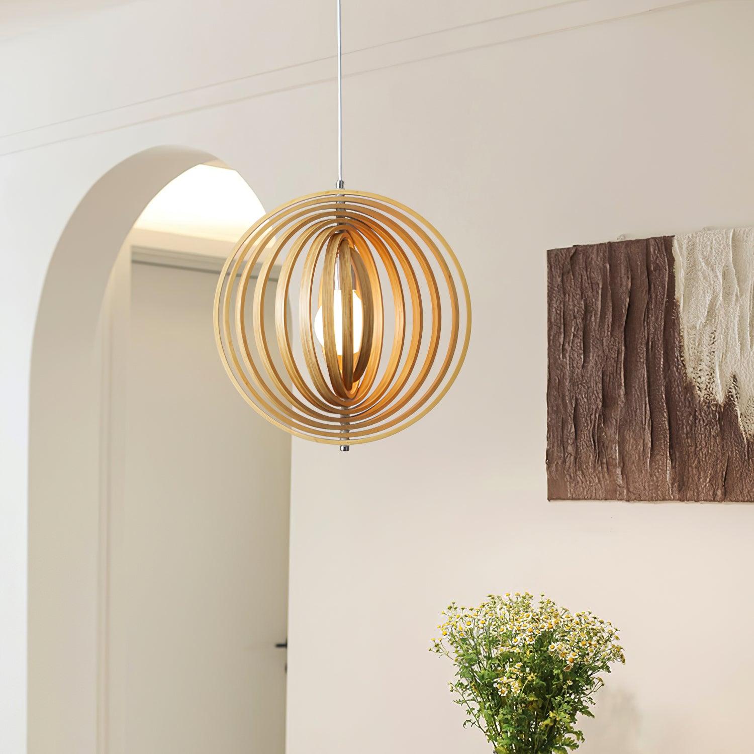 Wooden Moon Pendant Lamp - Docos