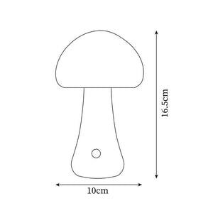 Wooden Mushroom Table Lamp 3.9″- 6.5″ - Docos