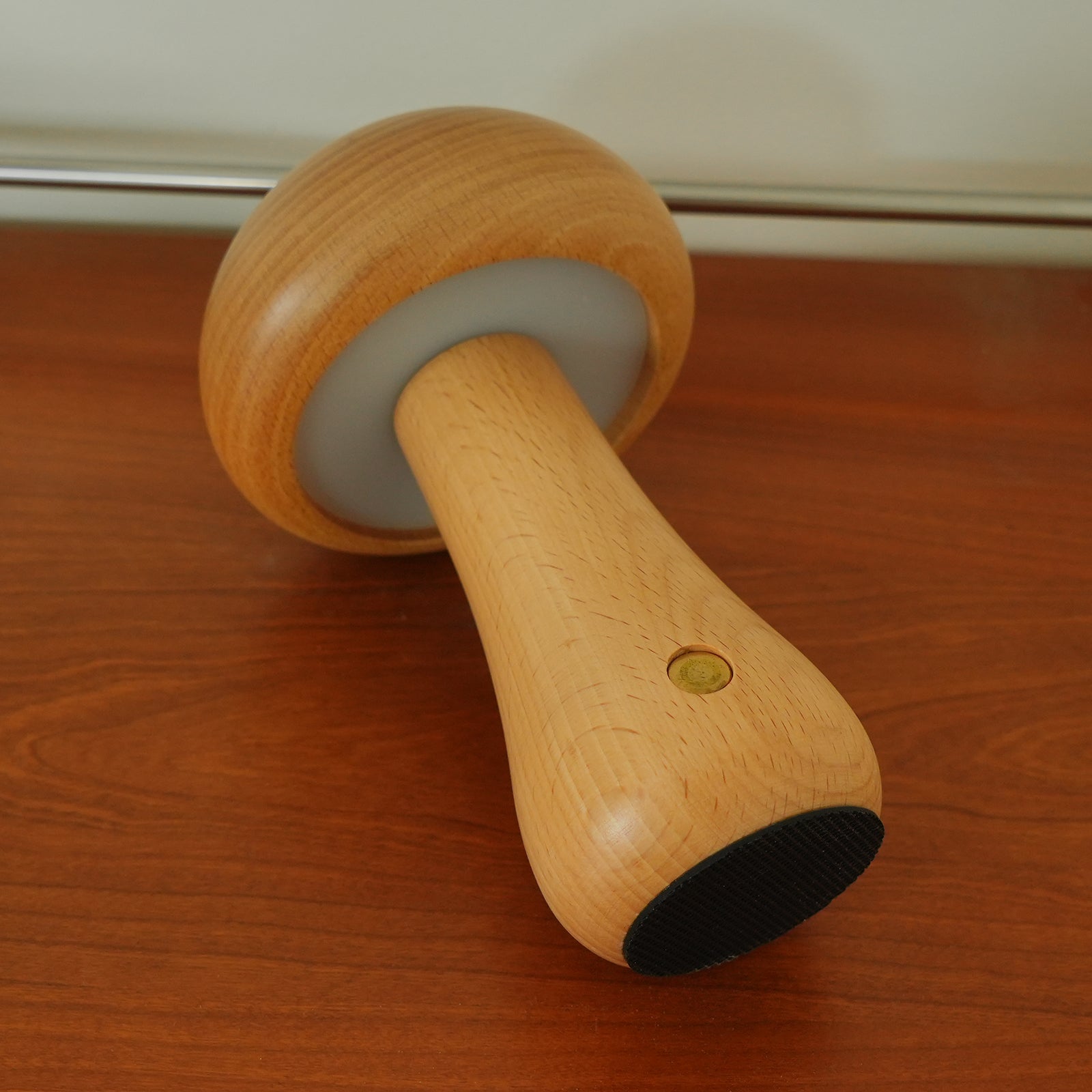 Lámpara de mesa de madera en forma de seta 3,9 ″ - 6,5 ″