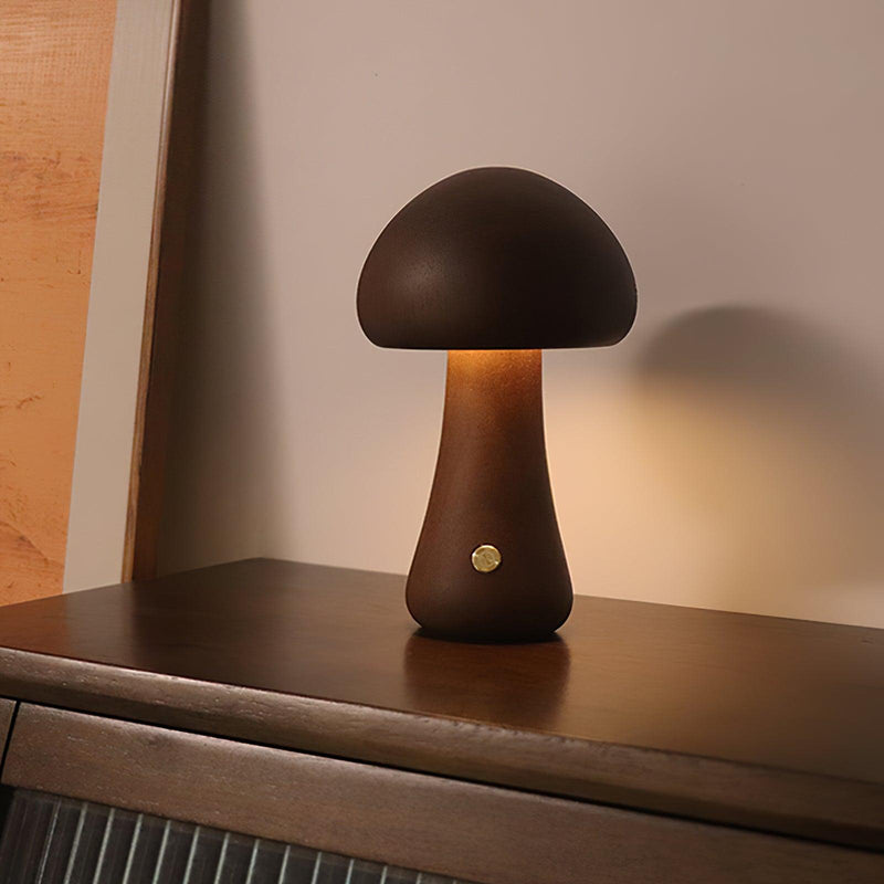 Wooden Mushroom Table Lamp – detail 12
