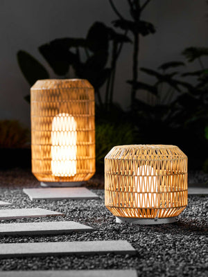 Woven Rattan Outdoor Lamp