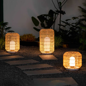 Wovira Rattan Outdoor Table Light