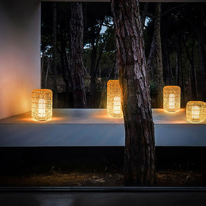 Wovira Rattan Outdoor Table Light